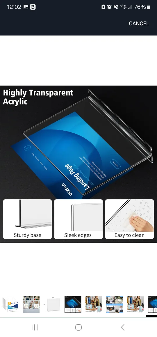 Horizontal Sign Holder Stand image indicator(3)