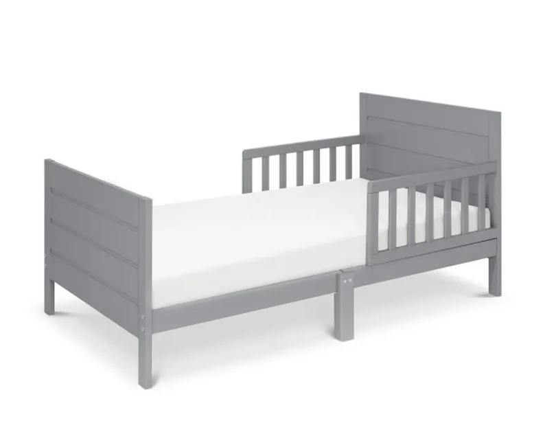 Grey Toddler Bed with thin mattress (crib size) thumbnail