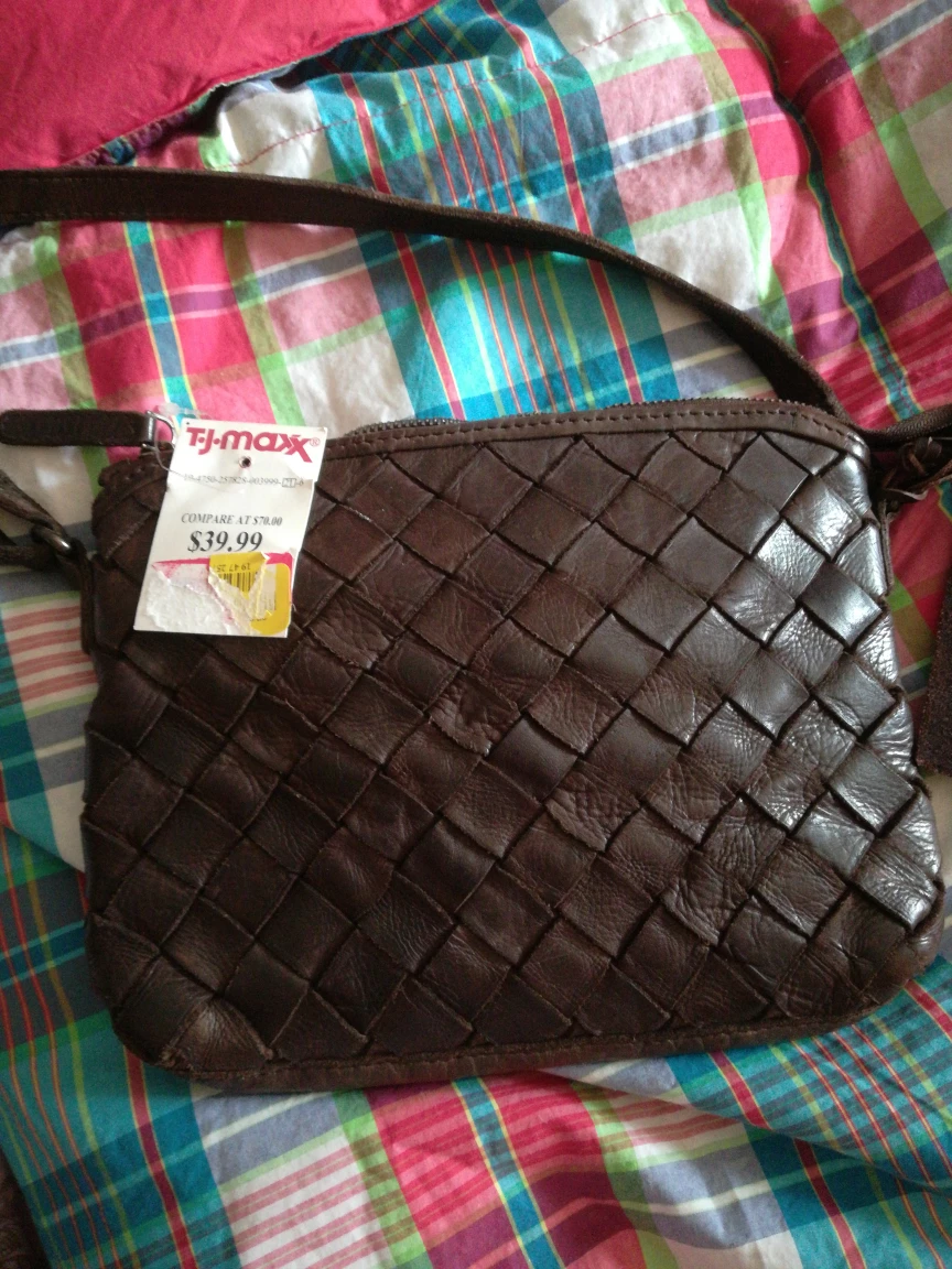 VILENCA Brown Leather Handbag