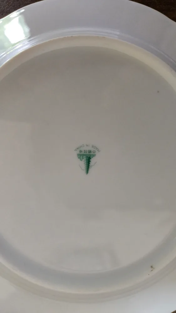 Vintage China Plate Set with Pink Roses image indicator(2)