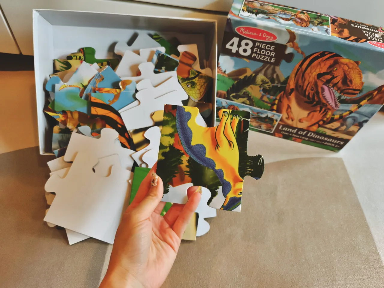 4 kinds of Dinosaur Puzzles: Melissa & Doug, Montoy, Jar Melo image indicator(6)