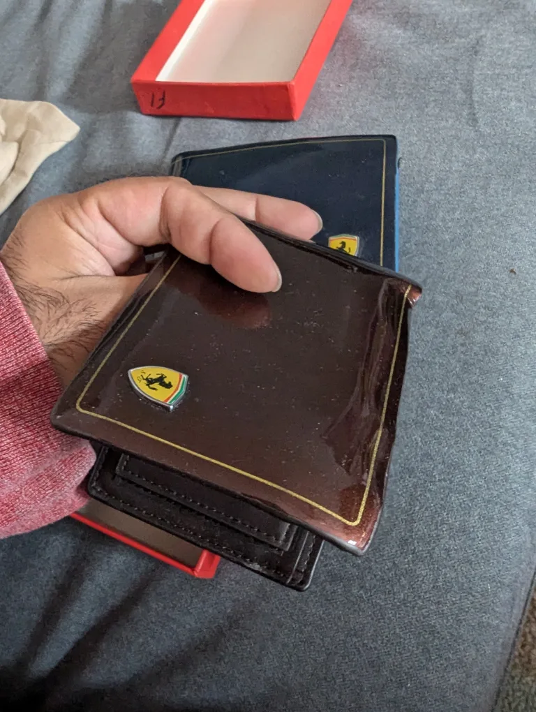 Ferrari Wallet Set - Blue & Brown image indicator(4)