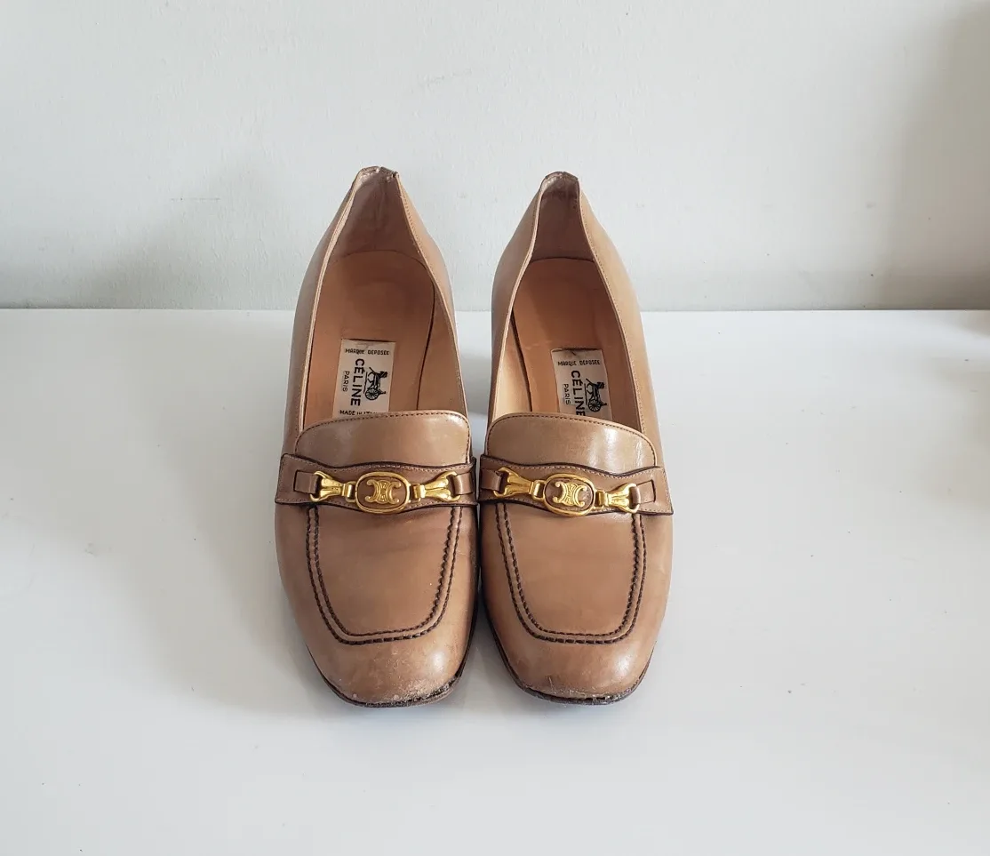 Celine Vintage Loafer Pumps - Size 39 thumbnail