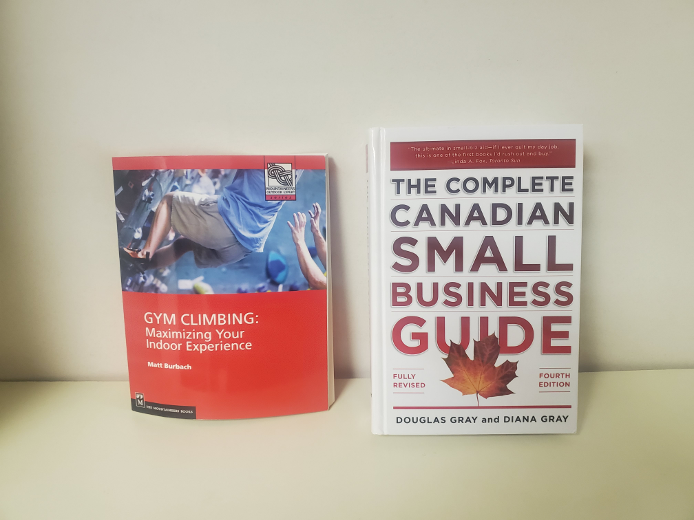 Gym Climbing & Canadian Small Business Guide Books