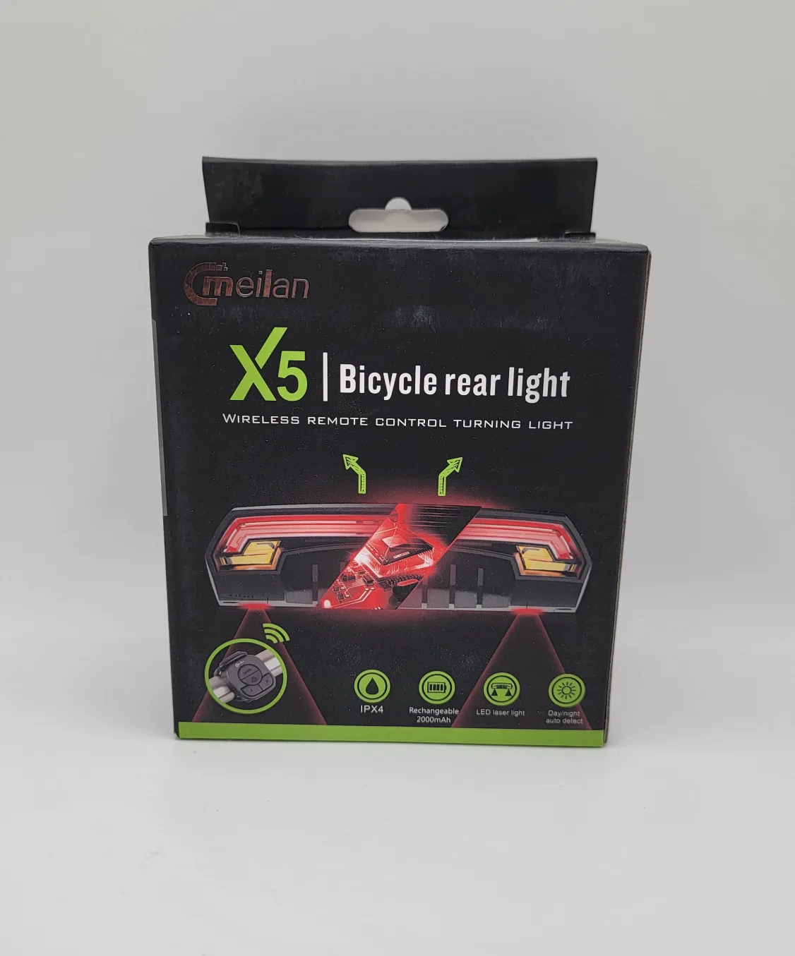 Meilan X5 Smart Bike Tail Light – Wireless Turn Signals image indicator(3)