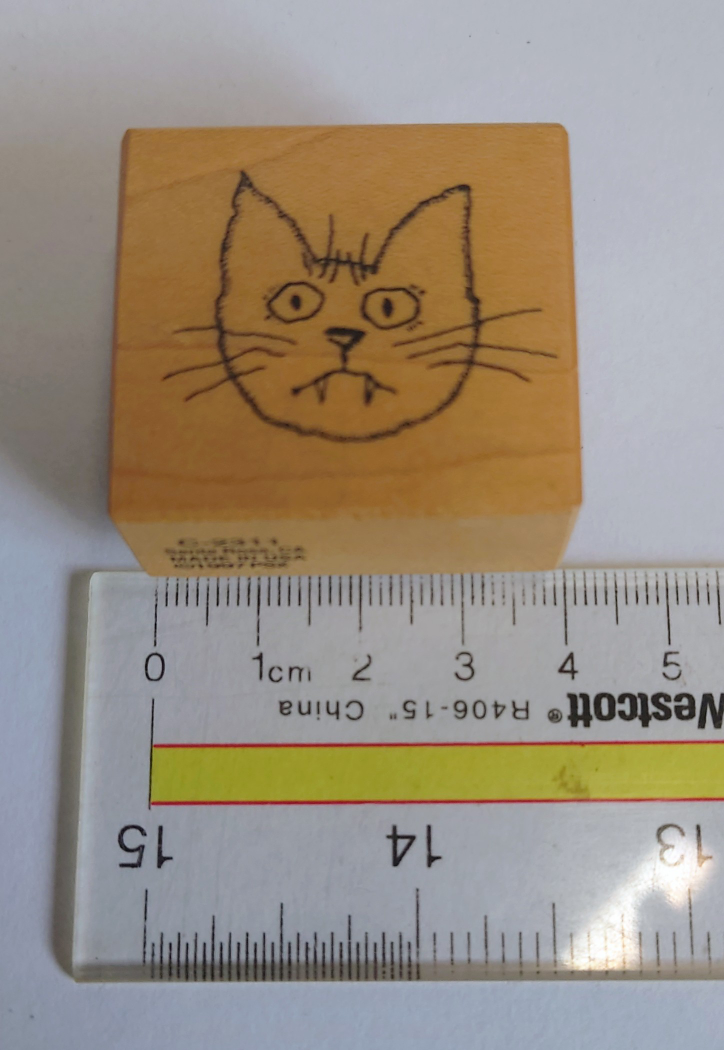 New & Used Halloween Kitty Cat Rubber Stamps - photo 4