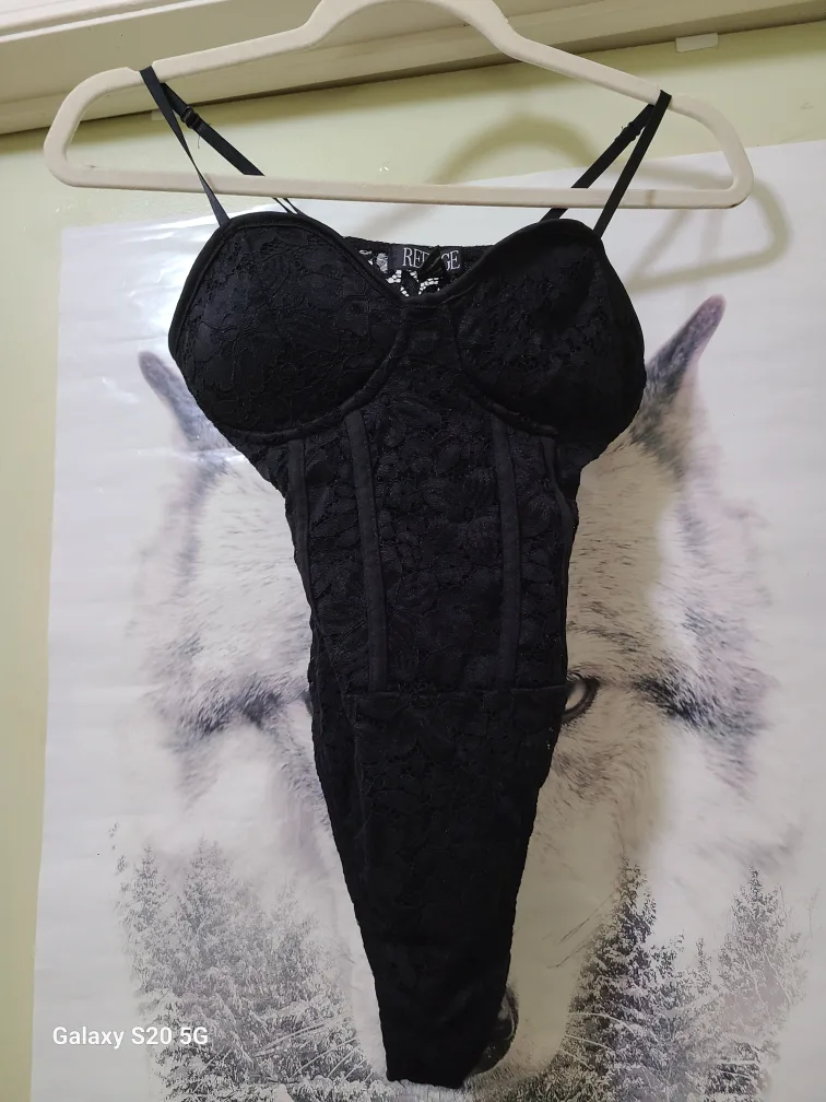 Reflexion Black Lace Bodysuit thumbnail