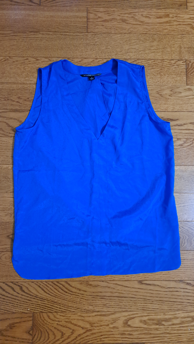 W118 by Walter Baker Blue Sleeveless Top - Size S