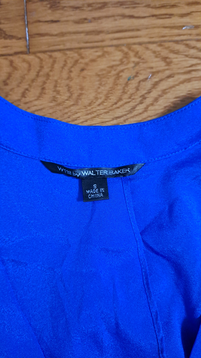 W118 by Walter Baker Blue Sleeveless Top - Size S - photo 3