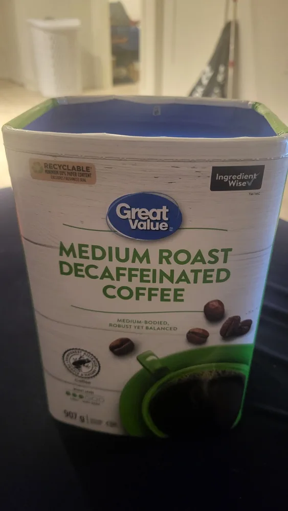 Unopened box of decaffeinated coffee thumbnail
