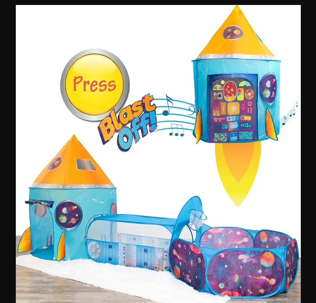 Rocket Ship Play Tent with Sound Effects thumbnail