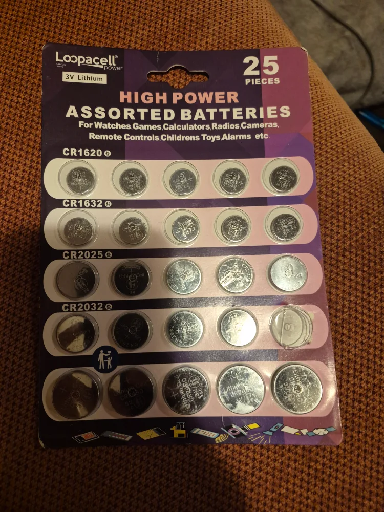 Loopacell Assorted Batteries - 25 Pieces thumbnail