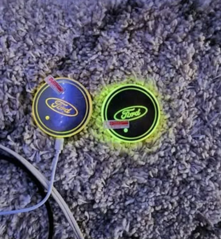 Ford Car Door Projector Lights & LED Coaster image indicator(4)