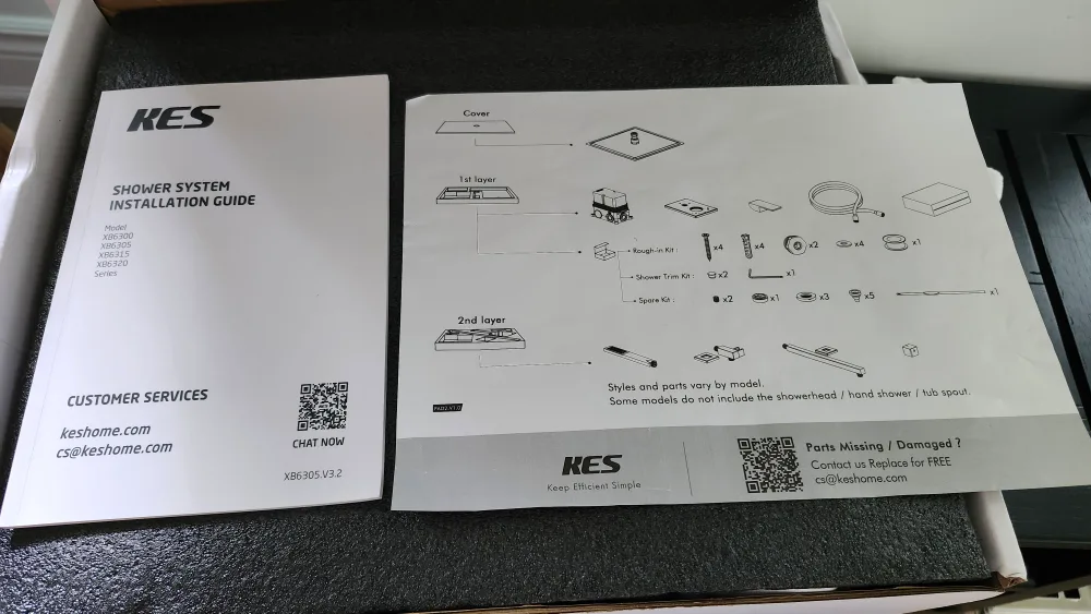 KES Shower System XBE305 - New in Box! image indicator(4)