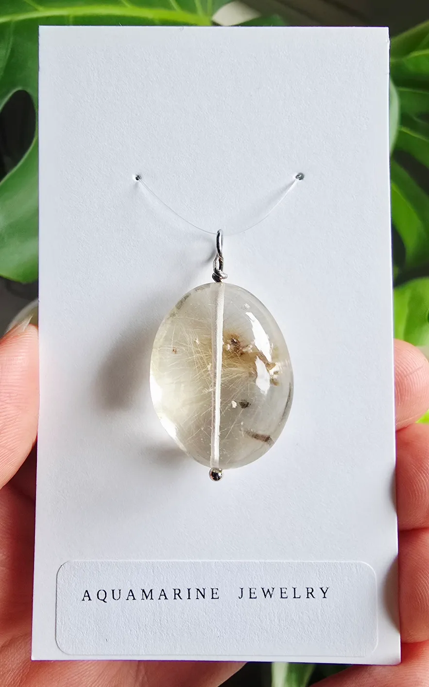 New Rutilated Quartz natural gemstone pendant image indicator(7)