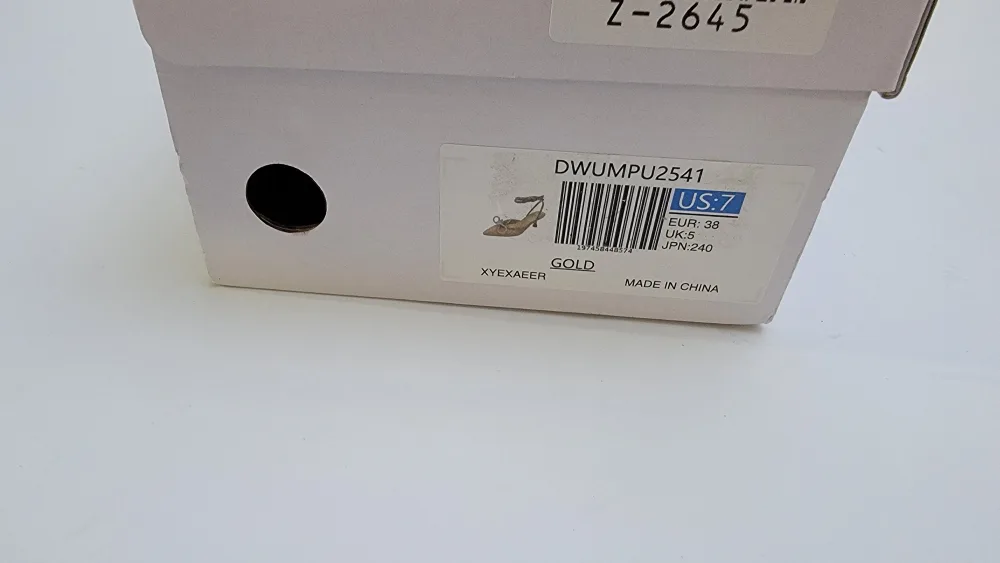 Dream Pairs Women’s Rhinestone Kitten Heel Pumps, Gold – Size 7 image indicator(4)