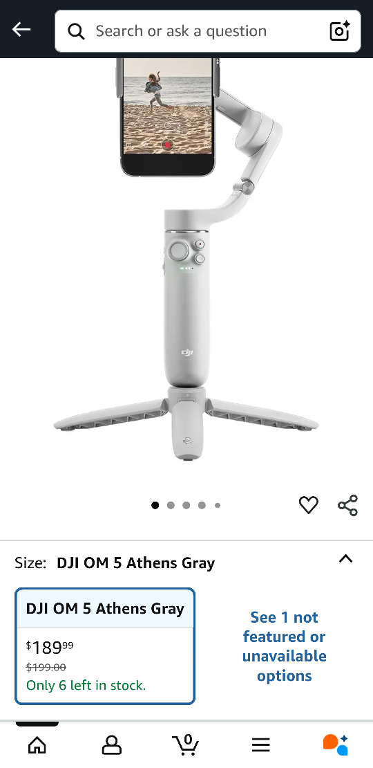 NEW DJI OM 5 Sunset White