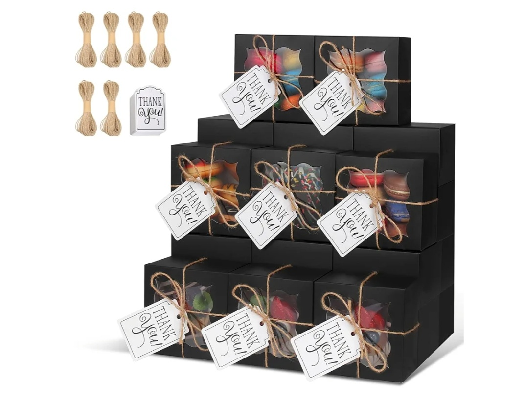 100 Dessert Boxes - Black - 4x4x2.5 inch - photo 3