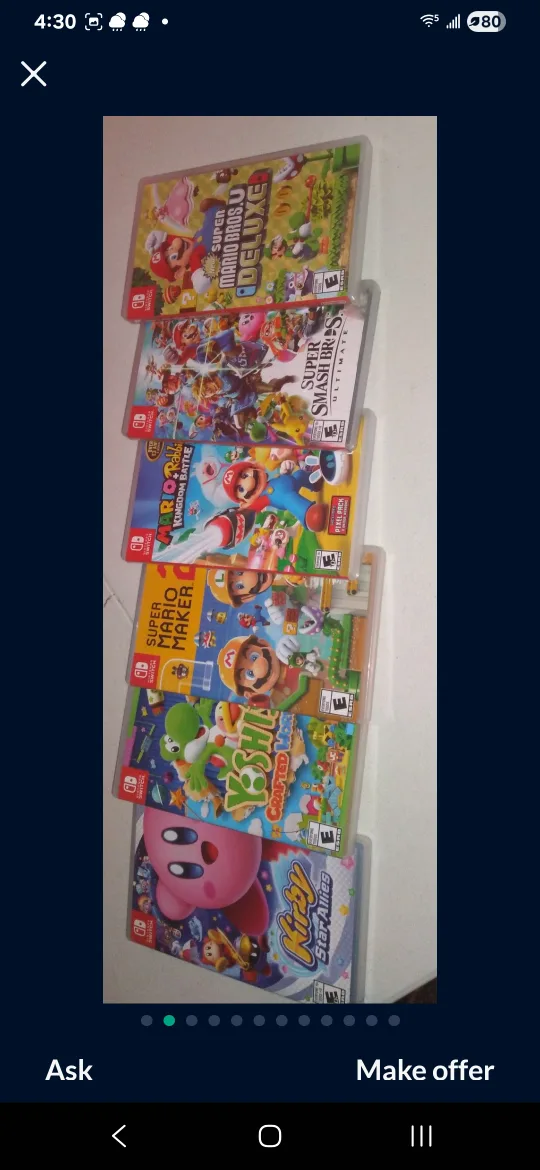 Nintendo S, Wii, 3DS or PS3 console, different price image indicator(3)