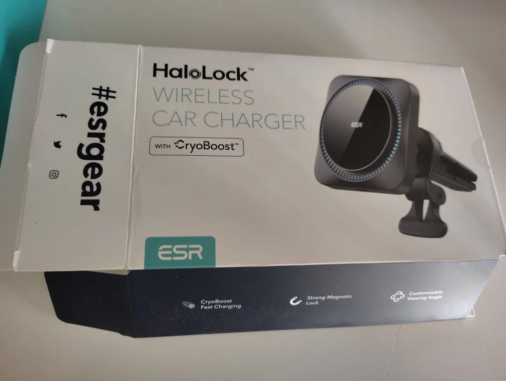 ESR HaloLock Wireless Car Charger - New in Box! thumbnail