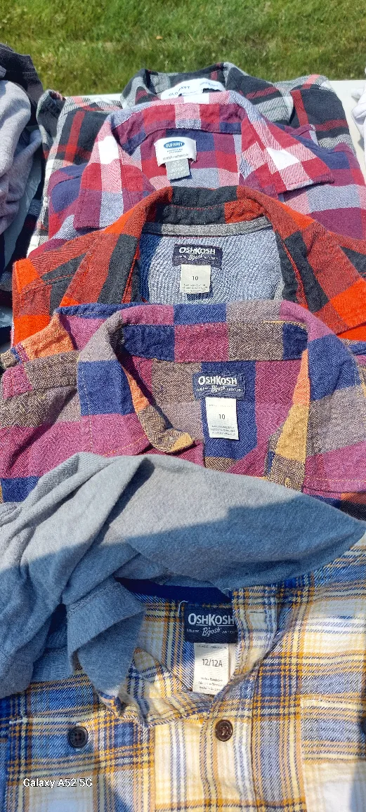 Kids Flannel Shirts - OshKosh & Old Navy - Size 10-12 thumbnail