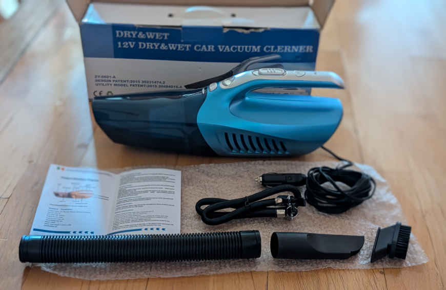 🧡 4-in-1 Dry & Wet Car Vacuum Cleaner
