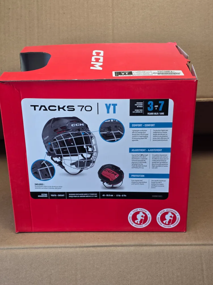 CCM Tacks 70 YT Youth Hockey Helmet (3-7 Years) image indicator(5)