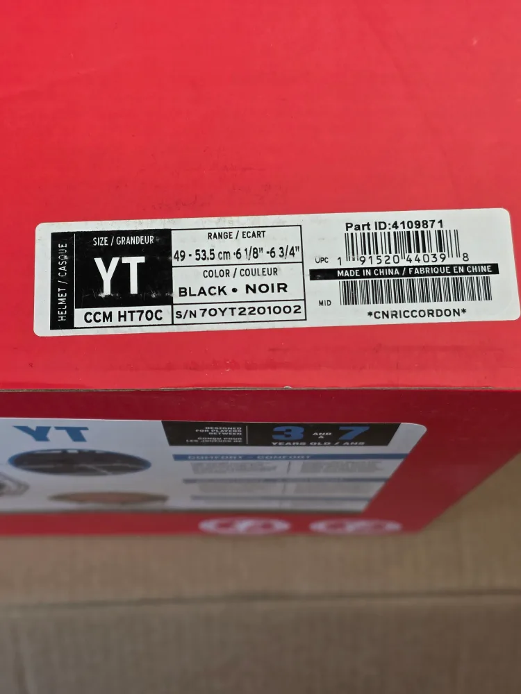 CCM Tacks 70 YT Youth Hockey Helmet (3-7 Years) image indicator(6)