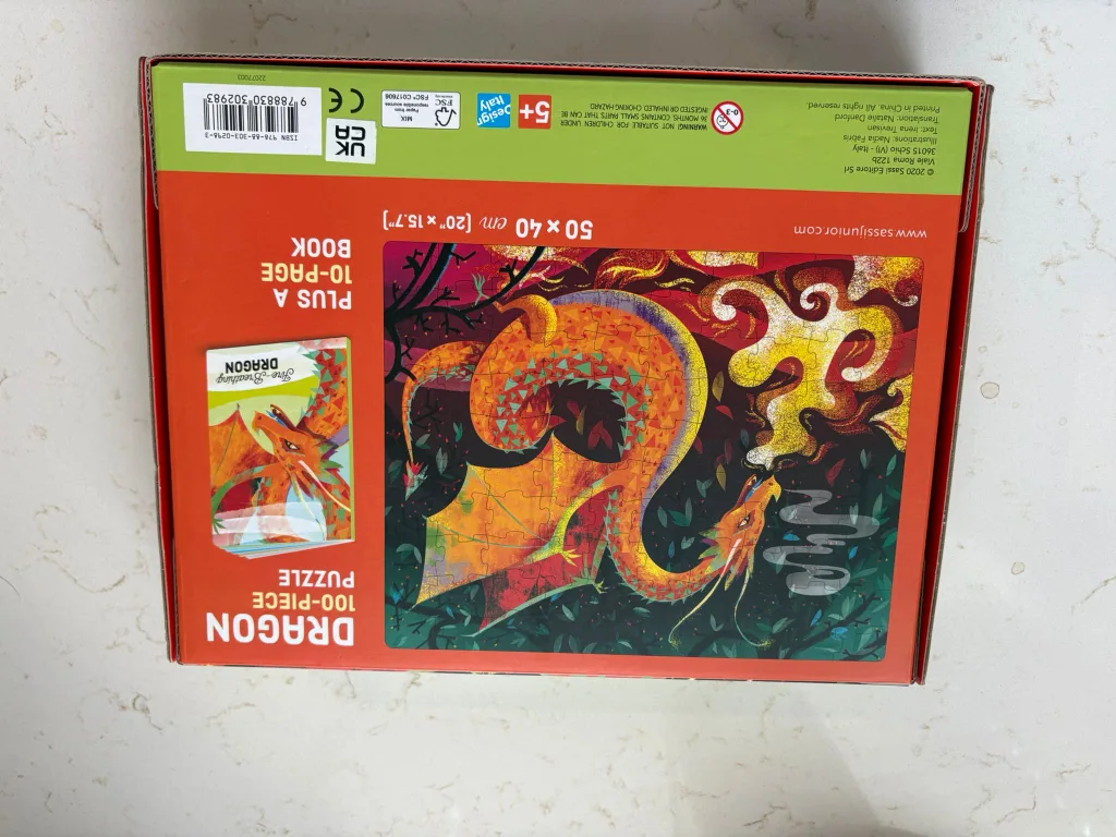 Sassi Junior Dragon 100-Piece Puzzle Book thumbnail
