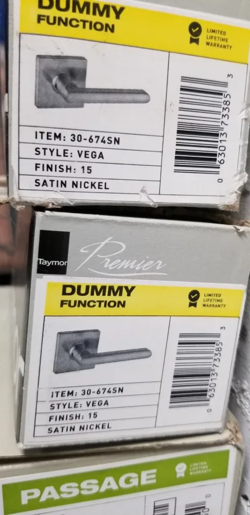 NEW Taymor Satin Nickel Door Levers image indicator(2)