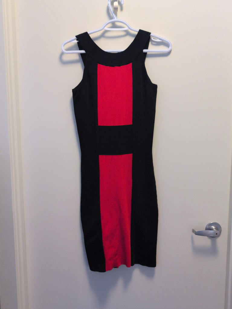 Le Chateau Black & Red Dress - Size L - photo 3