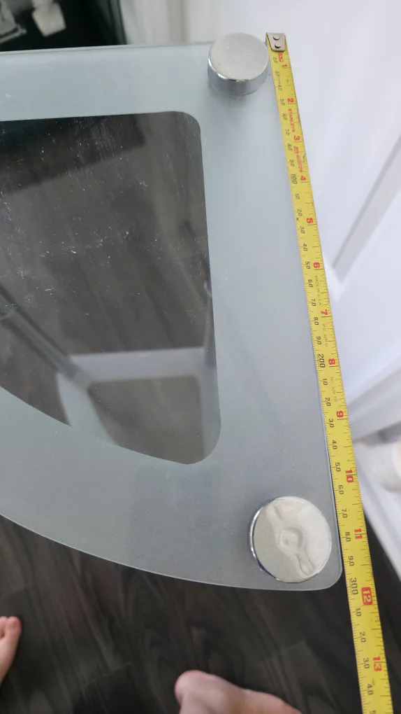 Corner Glass Shelf, Triangle Shape image indicator(3)