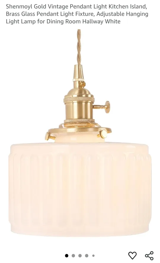 Gold Vintage Pendant Light thumbnail