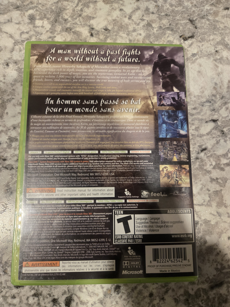 Lost Odyssey - Xbox 360 Game - photo 3