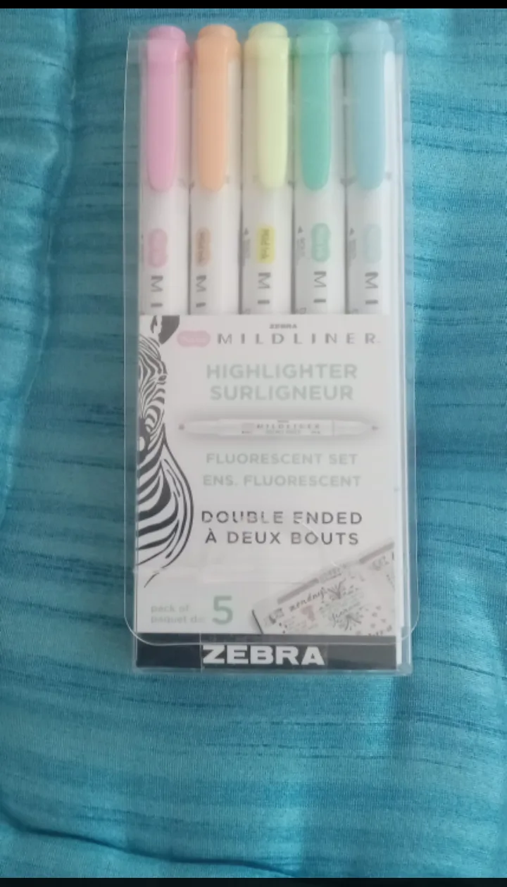 Zebra Mildliner Highlighter Set - 5 Pack thumbnail