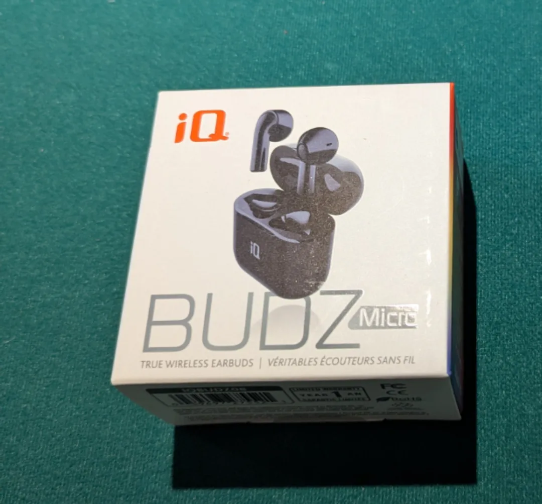 iQ Budz Micro True Wireless Earbuds - New in Box! thumbnail