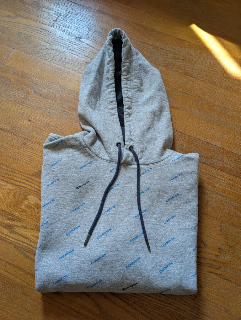 Champion All Over Print Hoodie, Size M, good condition thumbnail