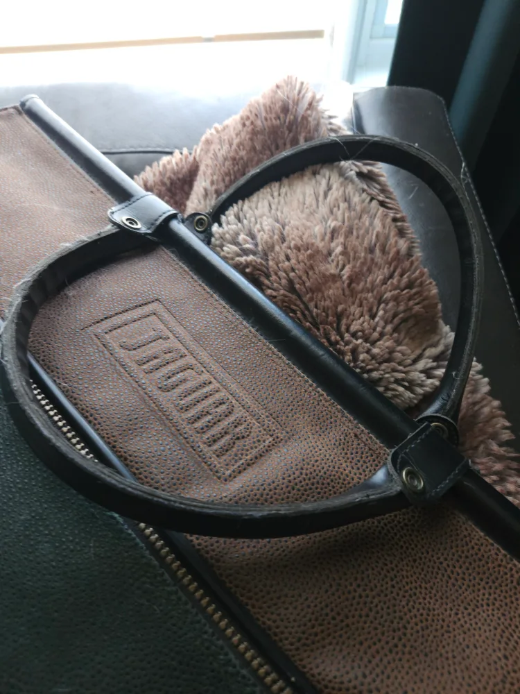 Vintage Jaguar Weekender Bag - Green & Brown image indicator(3)