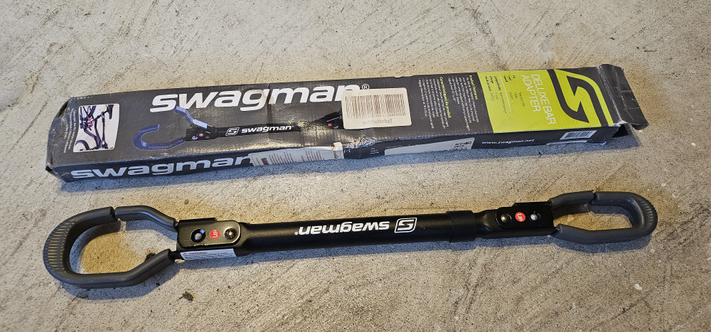 Swagman Delux Bar adapter used for mou ting bikes on bike rack.