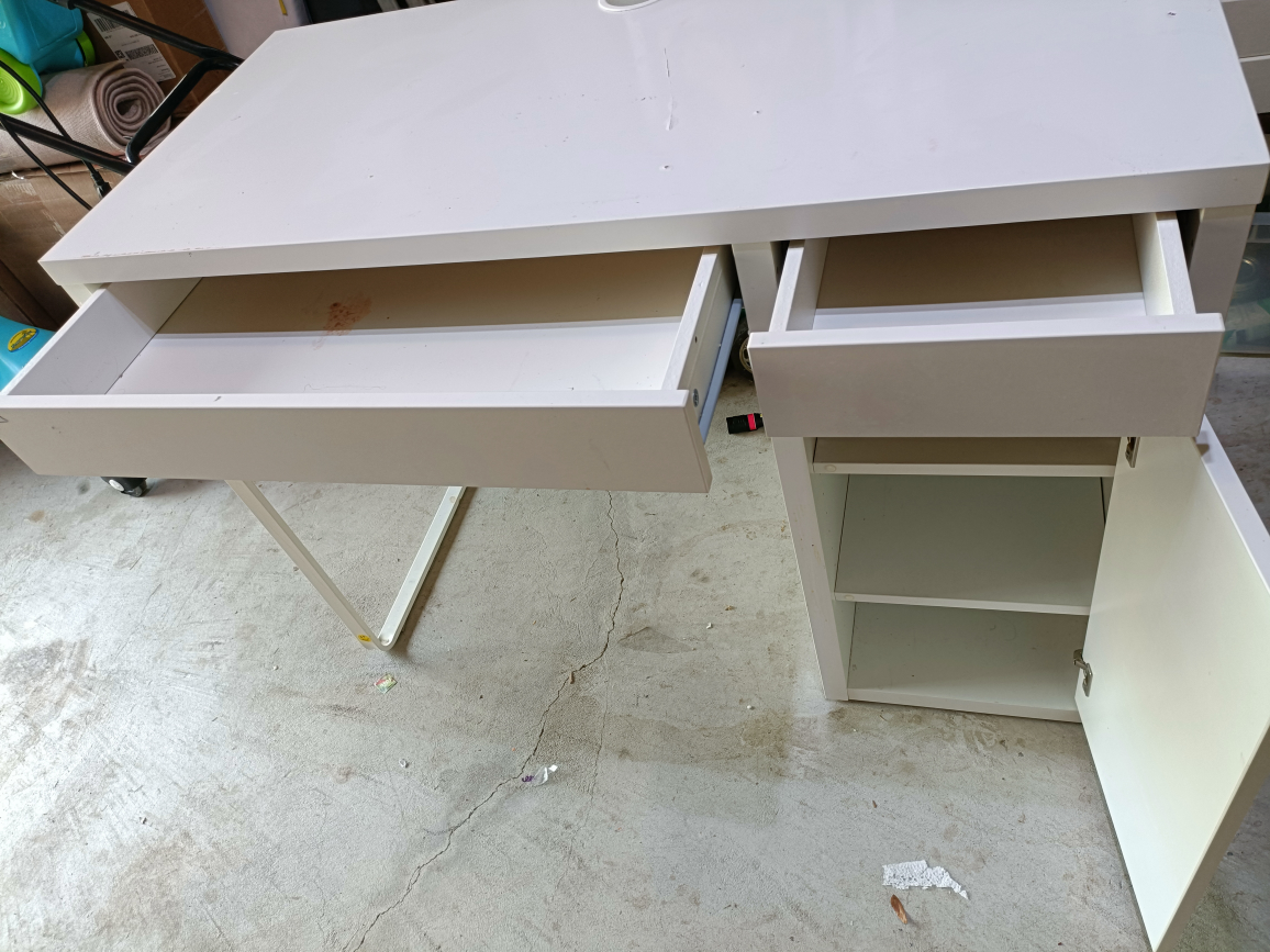 IKEA White Desk with Drawer