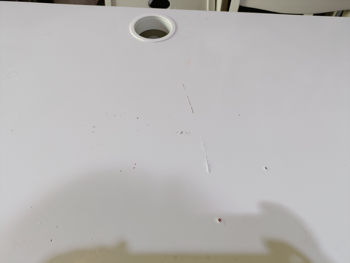 IKEA White Desk with Drawer - photo 2