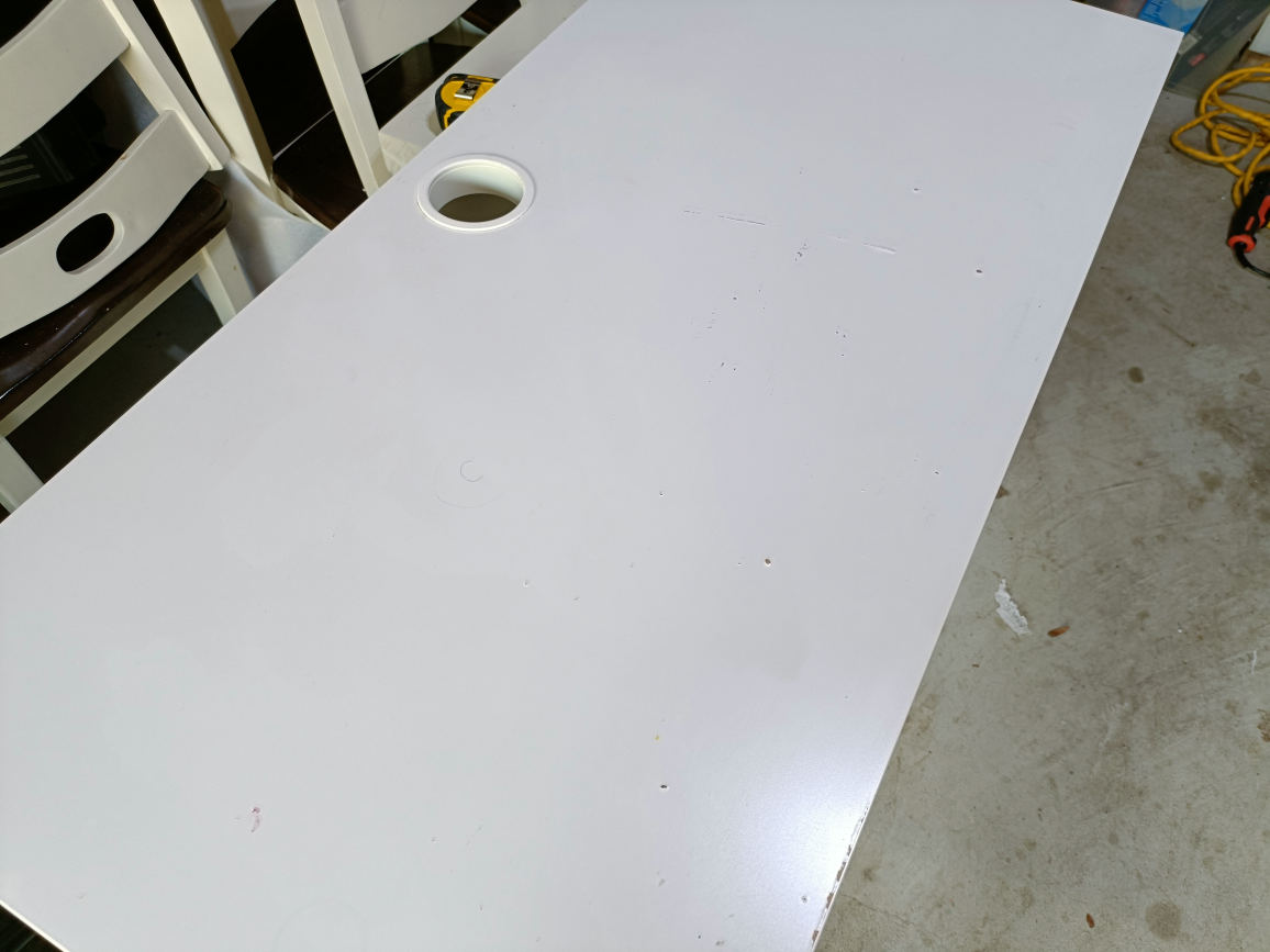 IKEA White Desk with Drawer - photo 3