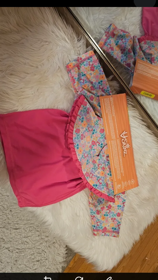 🧡 Brand New * UV Skinz Girl's 3PC Sun & Swim Set - Size 5 image indicator(3)