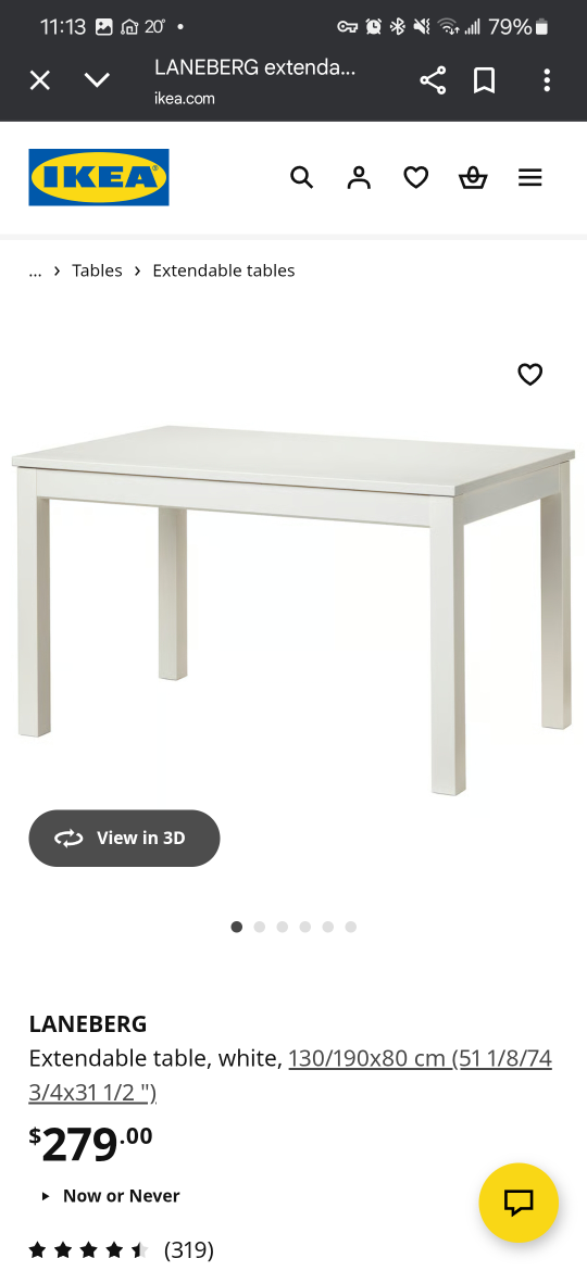 IKEA LANEBERG Table & FANBYN Chairs - photo 2