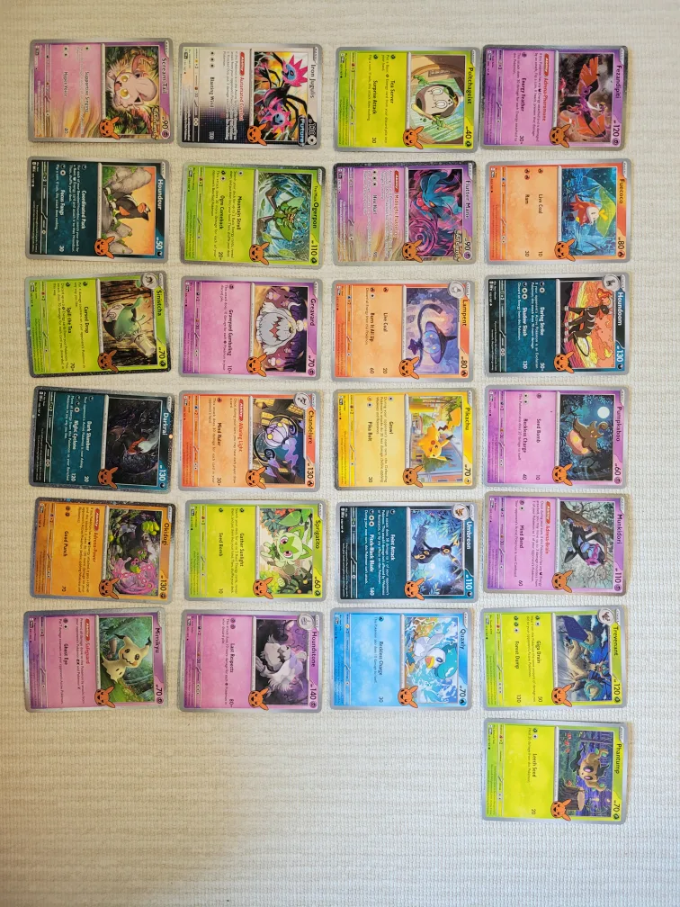 Pokémon Trading Cards no duplicates -trick or trade thumbnail