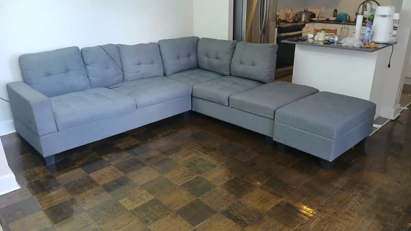URGENT SALE: Modern Sectional Sofa + FREE Home Office Furniture - photo 4