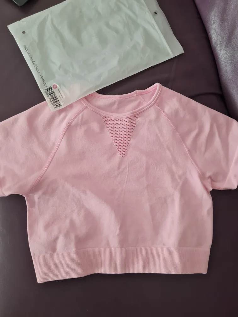 Motivate Crop Top - Pink, Size M