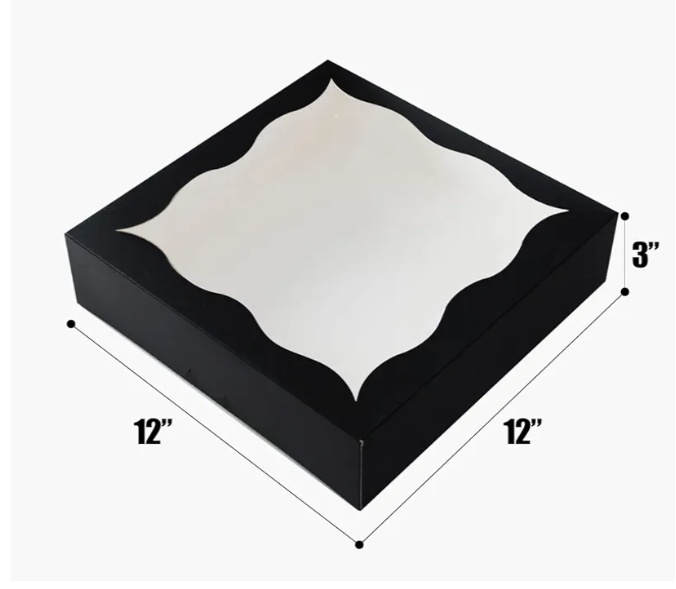 40  Large Black Pie Boxes - photo 2
