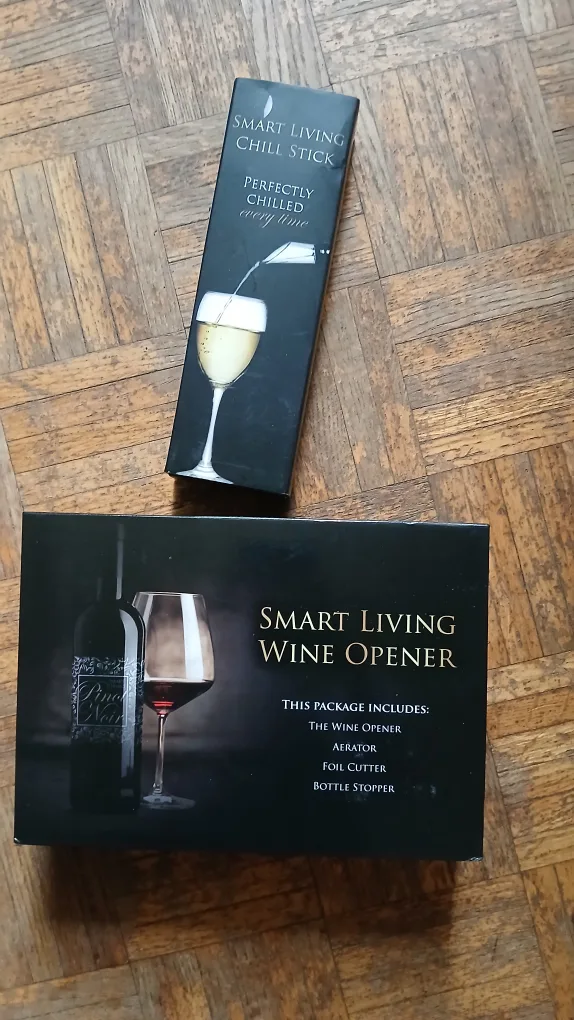 Smart Living Wine Opener & Chill Stick Set thumbnail