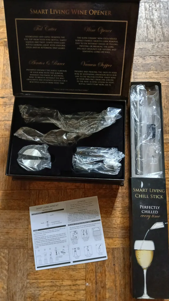 Smart Living Wine Opener & Chill Stick Set image indicator(2)